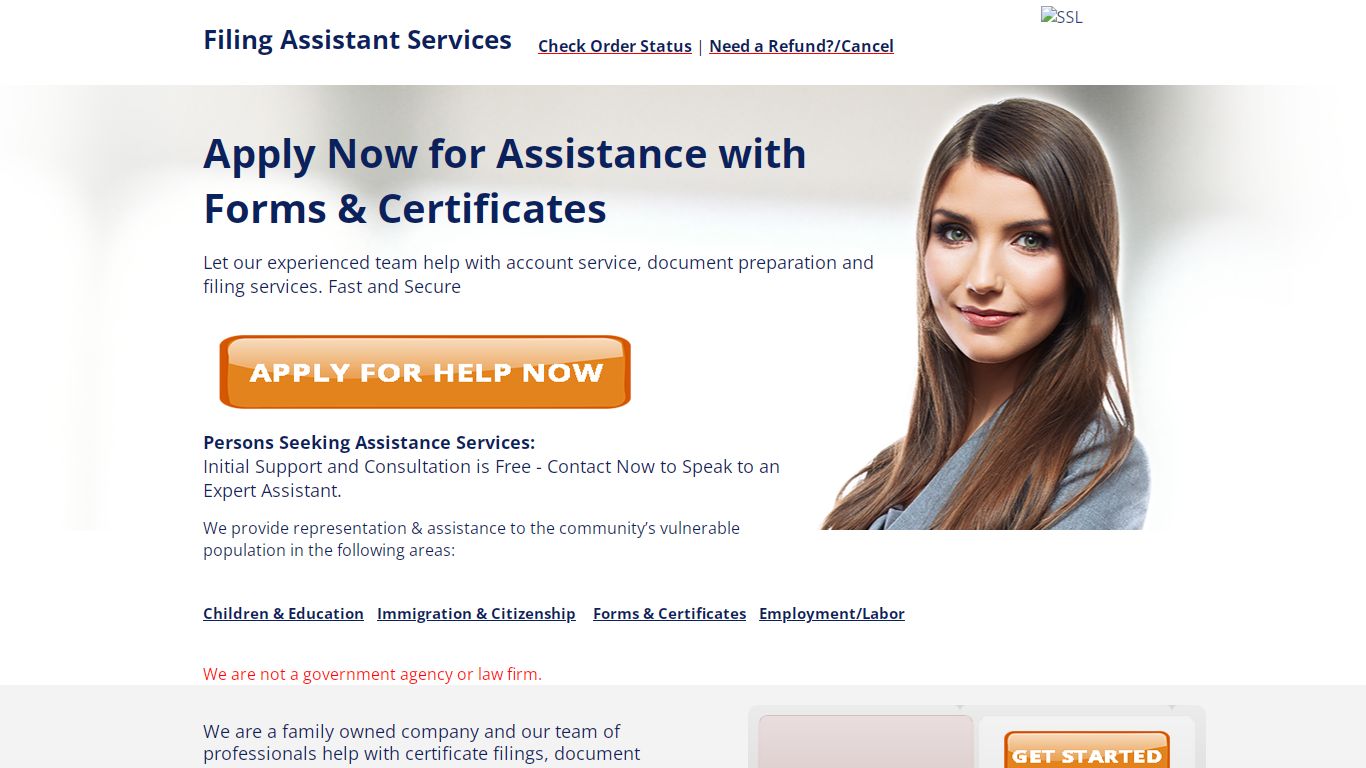 Filing Assistant Services